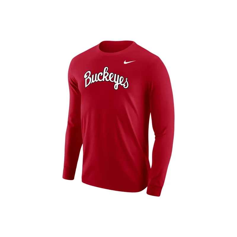 Nike Ohio State Men's Nike College Long Sleeve T Shirt-0