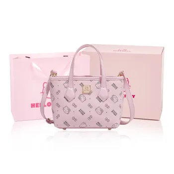 MESUCA ×Sanrio Collaboration Kitty Series PU Shoulder Bag, Crossbody Bag, Handbag Women's Multicolor