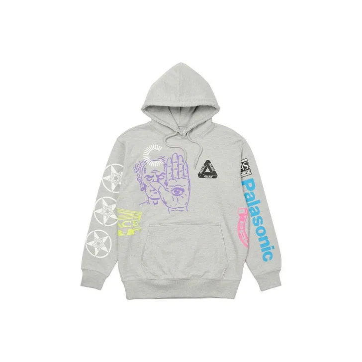 PALACE Sweatshirts Unisex Gray-0