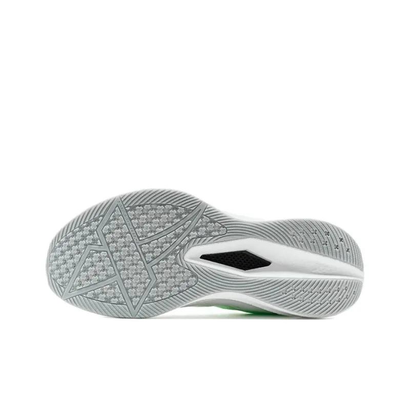 XTEP Slip Resistant Coverage Low Top Casual Running Shoes Women's White Green-4