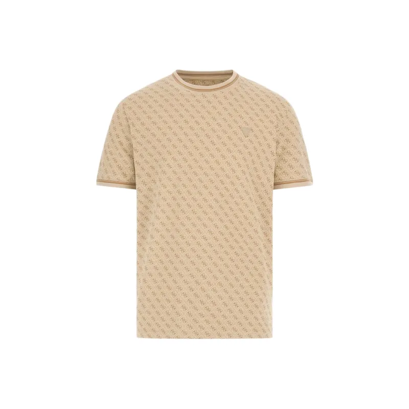 GUESS T-Shirt Men's Beige Yellow-0