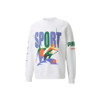 PUMA Butter Goods Co brand Sweatshirts Unisex White