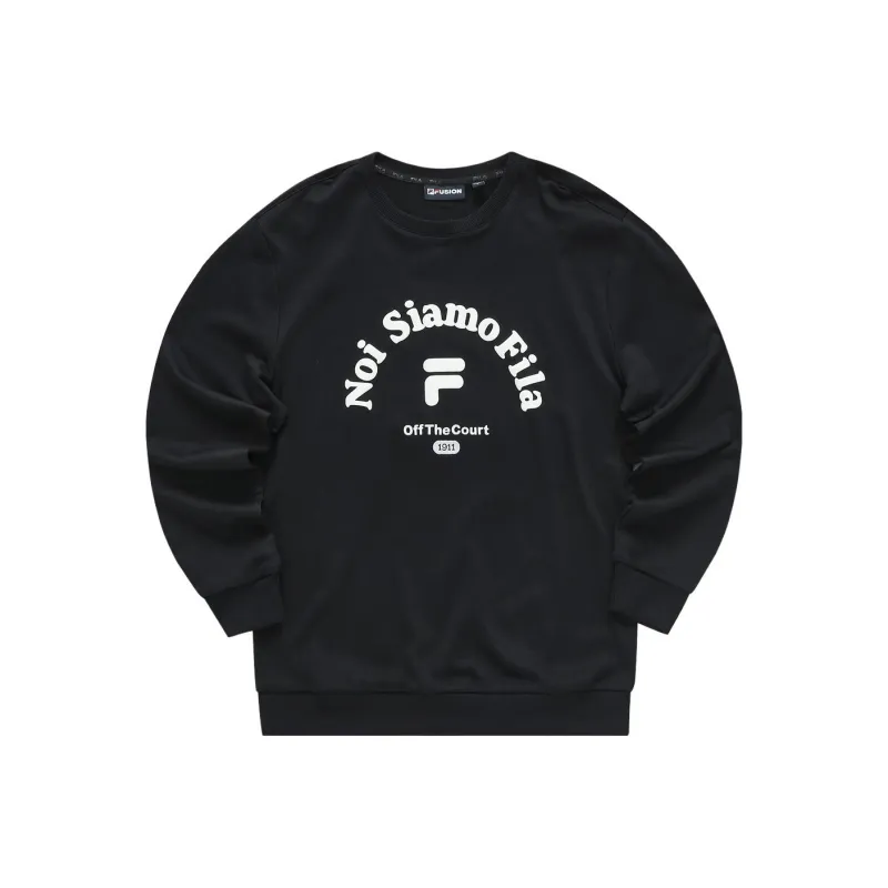 FILA FUSION Noi Siamo Sweatshirt Men's Jet Black-0