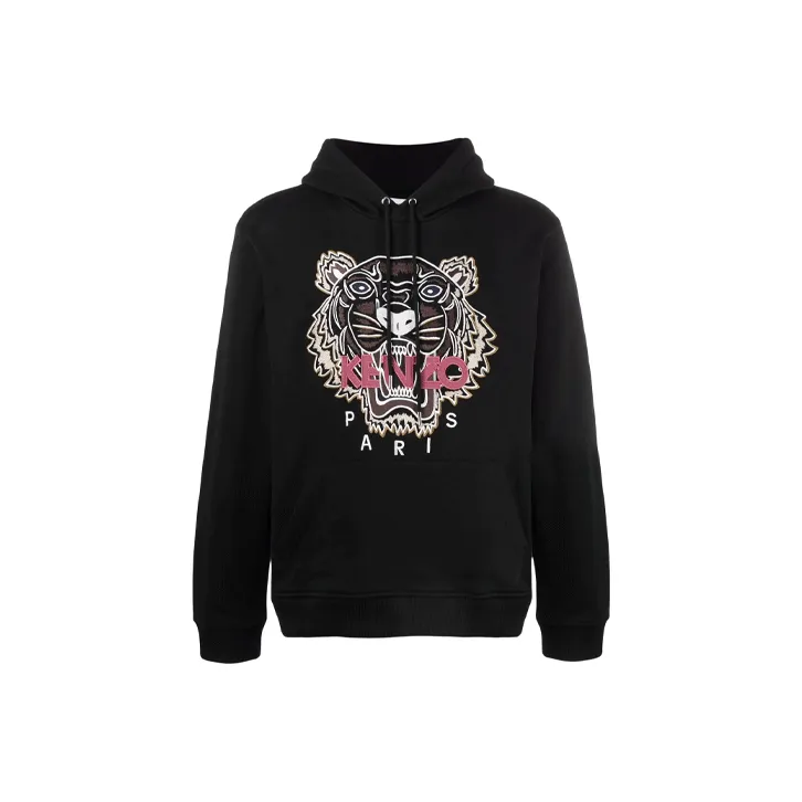KENZO Classic Tiger Head Sweatshirts Men Black M - POIZON KENZO Classic Tiger Head Sweatshirts Men Black M - POIZON