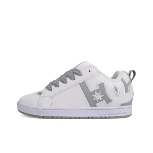 DC Shoes Court Graffik Low Top Skateboard Shoes Men's White