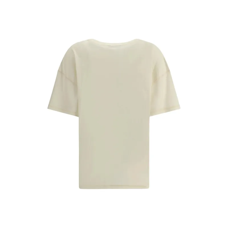 Lemaire Rib T Shirt 'Light Cream'-1