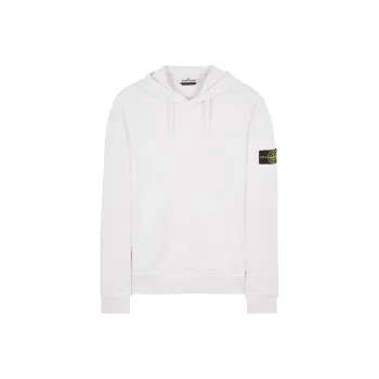 STONE ISLAND Garment Dyed Cotton Fleece Hoodie