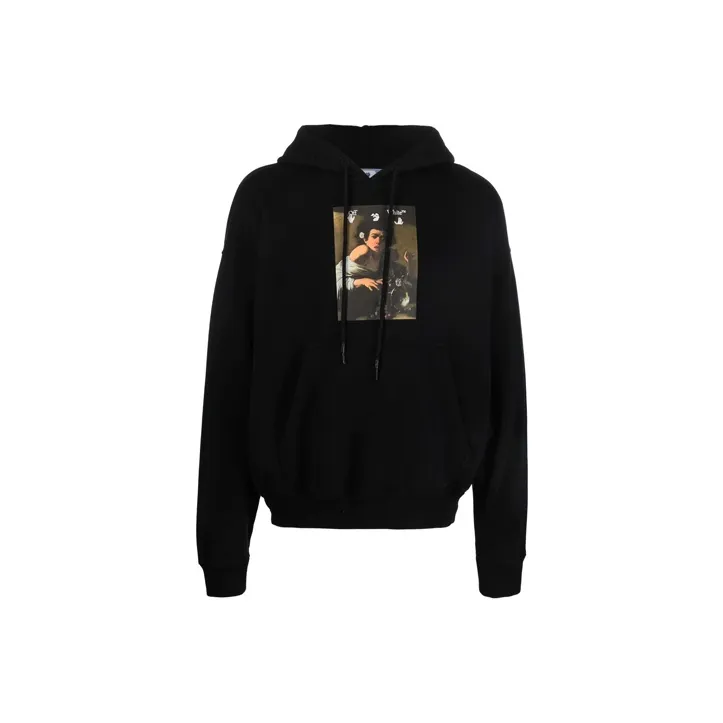 OFF WHITE Caravaggio Boy Bitten By A Lizard Hoodie-0