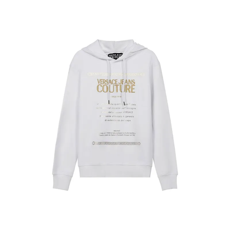 VERSACE JEANS COUTURE Sweatshirts Men White-0