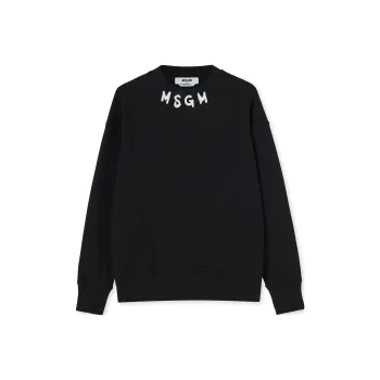MSGM Logo-print Cotton Sweatshirt