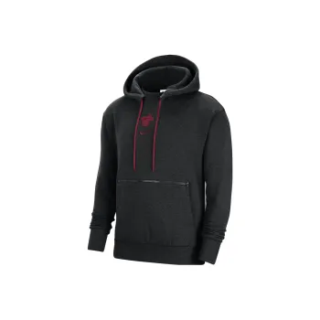 Nike Nba Miami Heat Courtside Fleece Loose Fit Hoodie