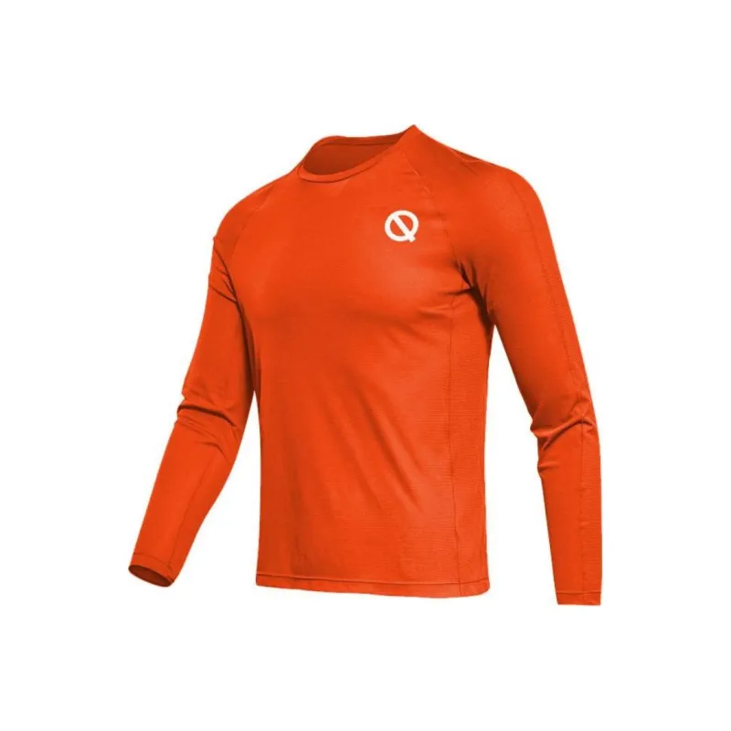 Qinkung T Shirt Men's Coral Orange-0