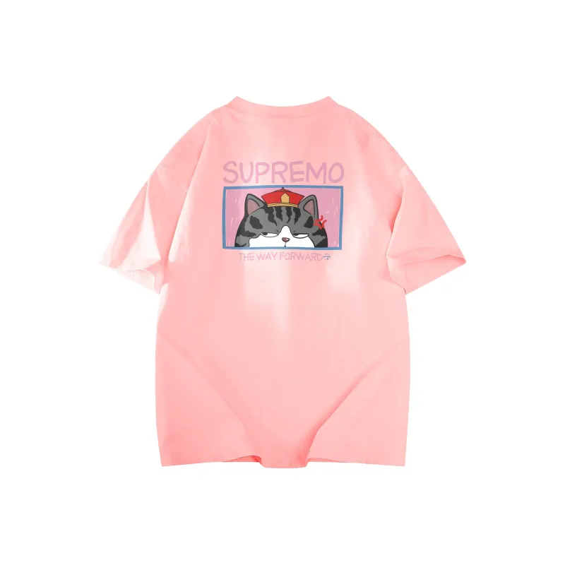 Supremo Cat T Shirts Unisex-4