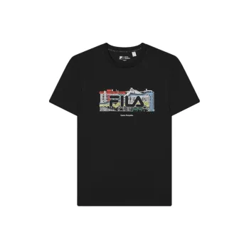 FILA x PENGPIDUZHONGXIN LIANMINGKUAN T Shirt Men's Jet Black