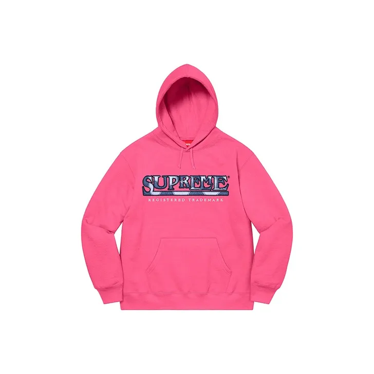 Supreme Denim Logo Hooded Sweatshirt-2
