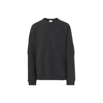 Burberry Letter And Star Graphic Cotton Sweatshirt