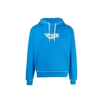 Jacquemus Le Sweatshirt Vague Print Wave Logo Hoodie