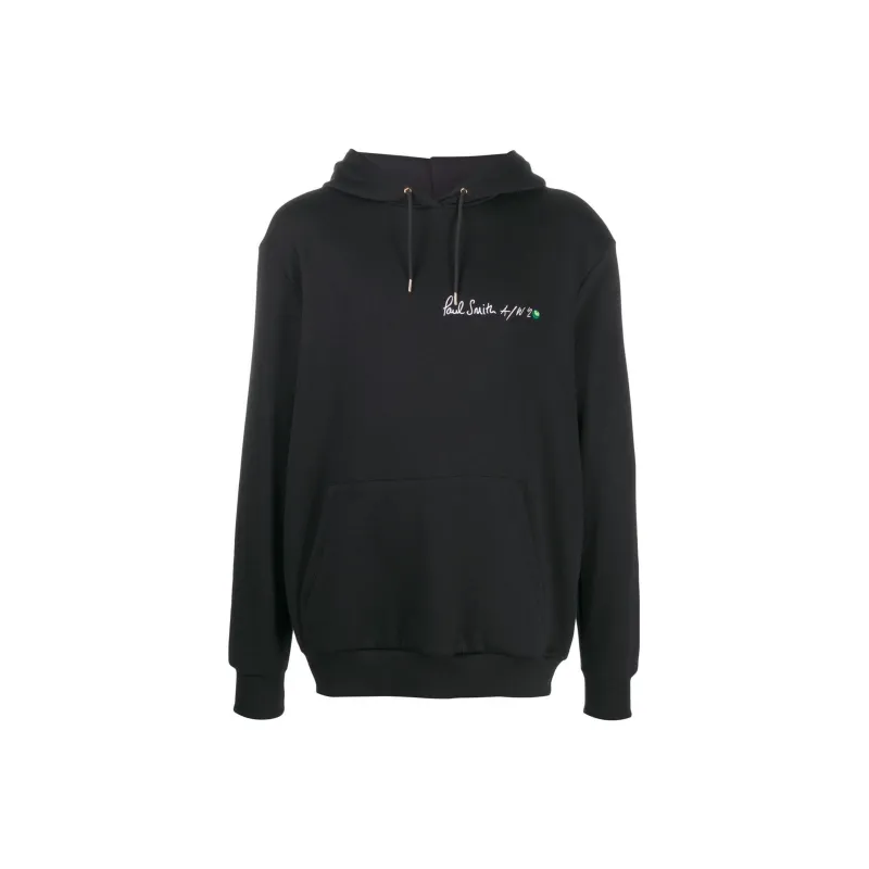 Paul Smith Logo Embroidered Drawstring Hoodie-0