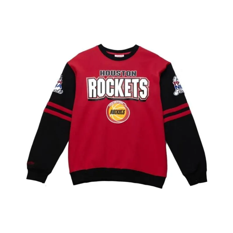 Mitchell Ness Sweatshirts Men Red-0