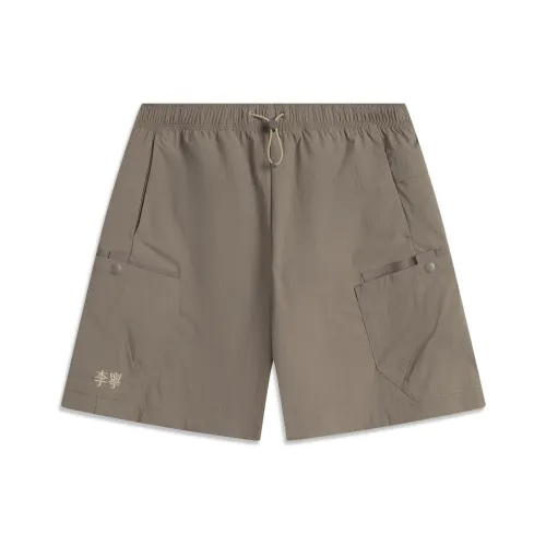 LiNing Sports Life Collection Sports Shorts Women's Tree Gray Brown