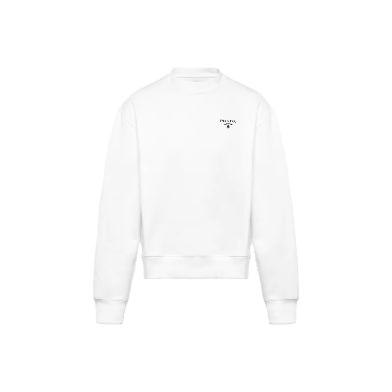 PRADA Logo Print Crewneck Sweatshirt-0