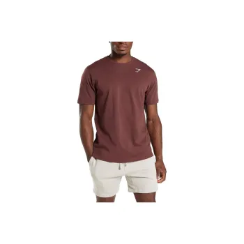 GYMSHARK T-Shirt Men's Brown Red