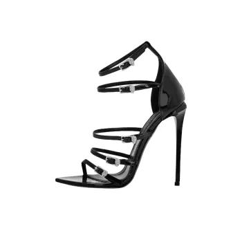 PHILIPP PLEIN Mignon Roman Sandals Women's Black