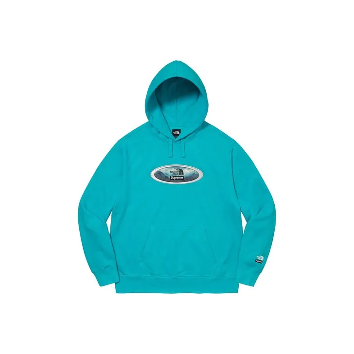 Supreme The North Face Lenticular Mountains Hooded Sweatshirt-1