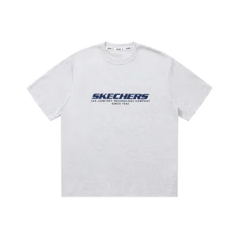 Skechers Yazhuan Series T Shirt Unisex Light Heather Gray