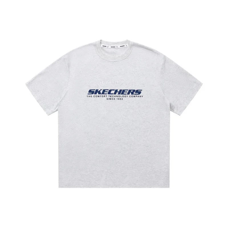 Skechers Yazhuan Series T Shirt Unisex Light Heather Gray-0