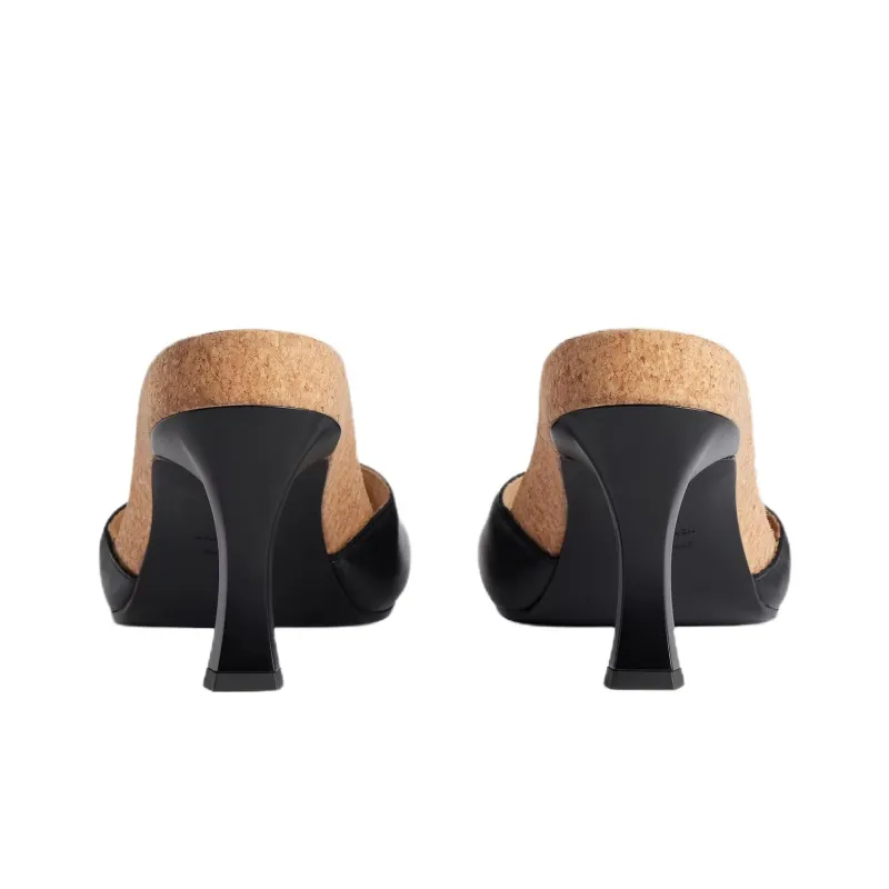 Scholl x Balenciaga Slip Resistant Slide Slippers Women's Black-5