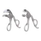 Wide-Angle Eyelash Curler+Local Eyelash Curler[1 Pc Each in Gray]