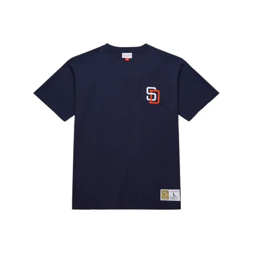 Mitchell & Ness x MLB SAN DIEGO PADRES T Shirt Men's Marine Blue