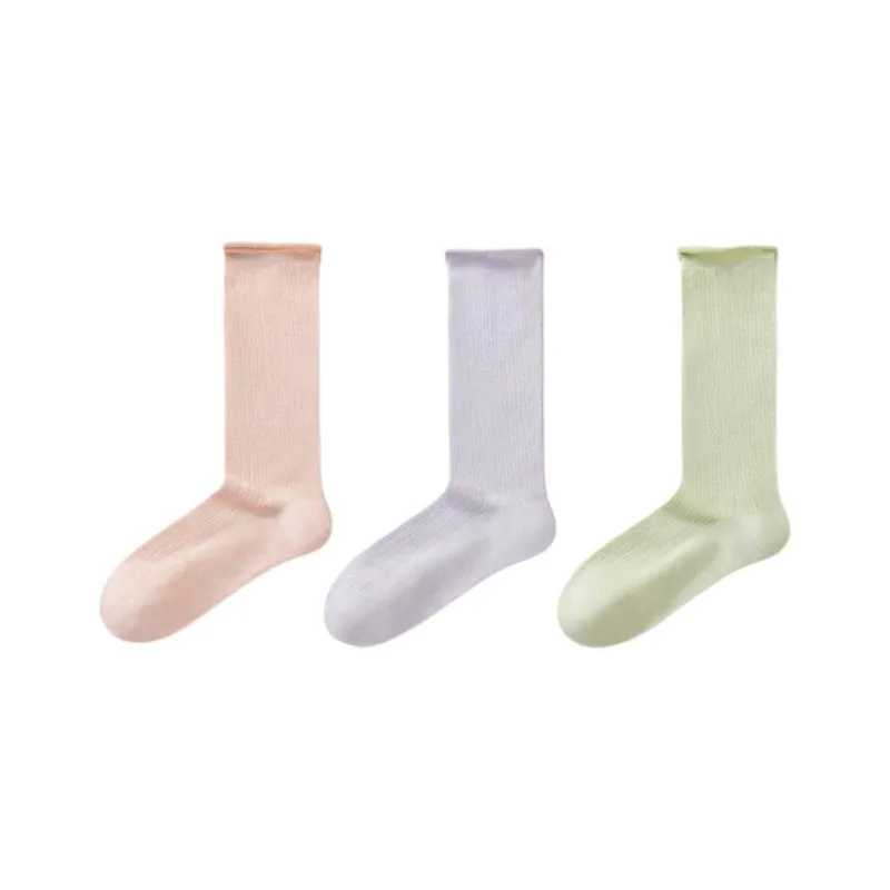 Temooues Mid Calf Socks Women's Combo Set-5