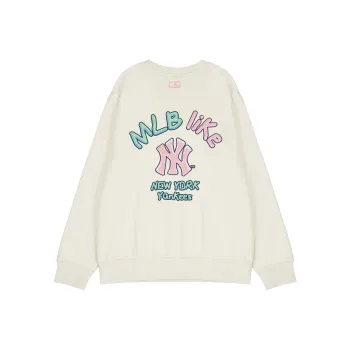 MLB Sweatshirt Winter Unisex Cream