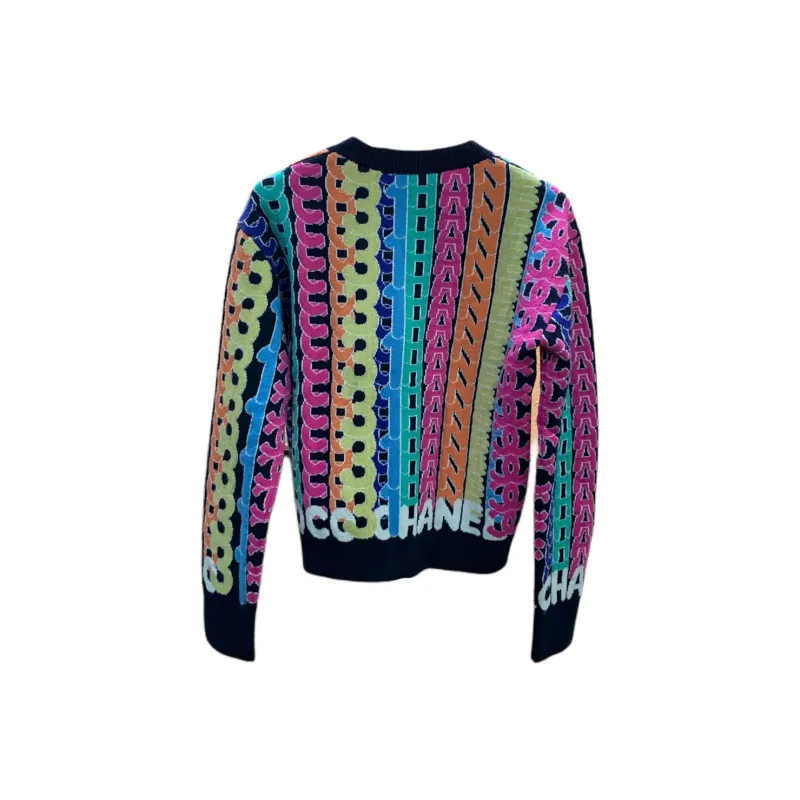 CHANEL Cashmere Sweater Women's Marine Blue-1