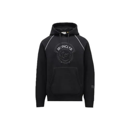 Fragment Design X MONCLER GENIUS MONCLER GENIUS X Fujiwara Hiroshi FRGMT Sweatshirts Men Black