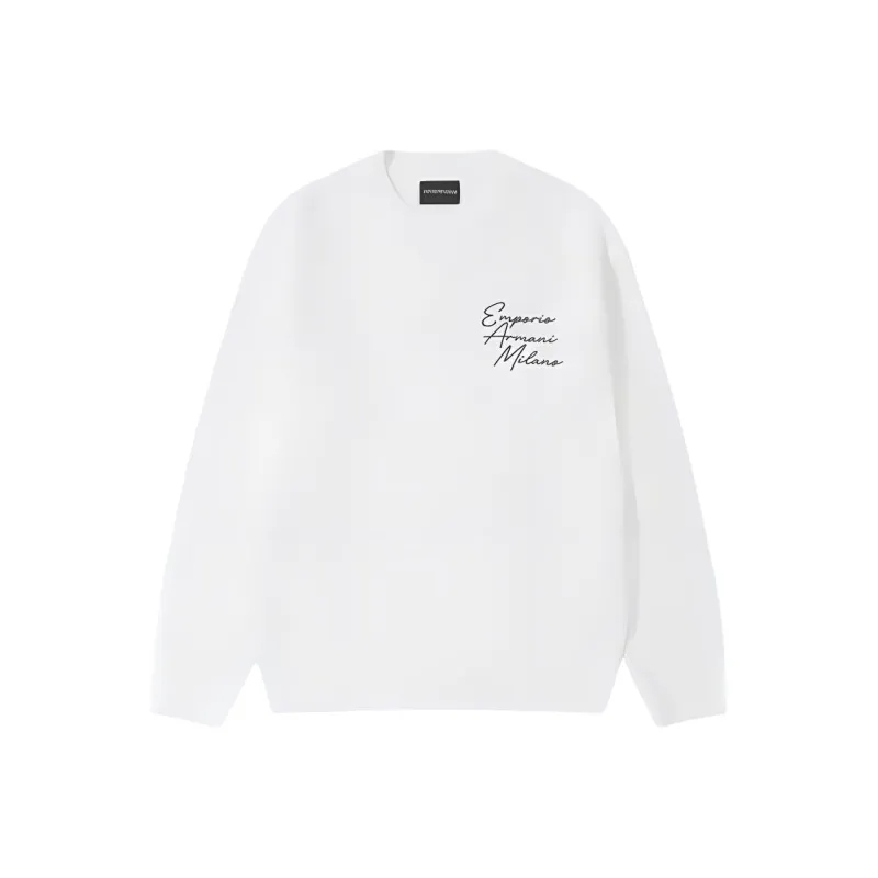 EMPORIO ARMANI Sweatshirts Men White-0