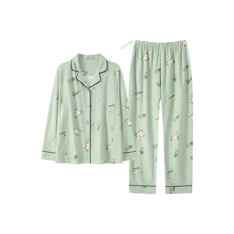 Herbal Primer Pajama Set Women's Combo Set-0