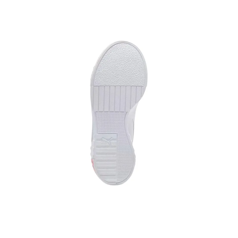 PUMA Cali Low Top Training Shoes Women's Mountain Lion White Peach Frost-4