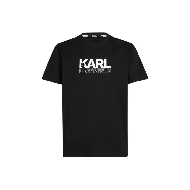 KARL LAGERFELD / Karl Lagerfeld Jeans Stack logo T shirt-0