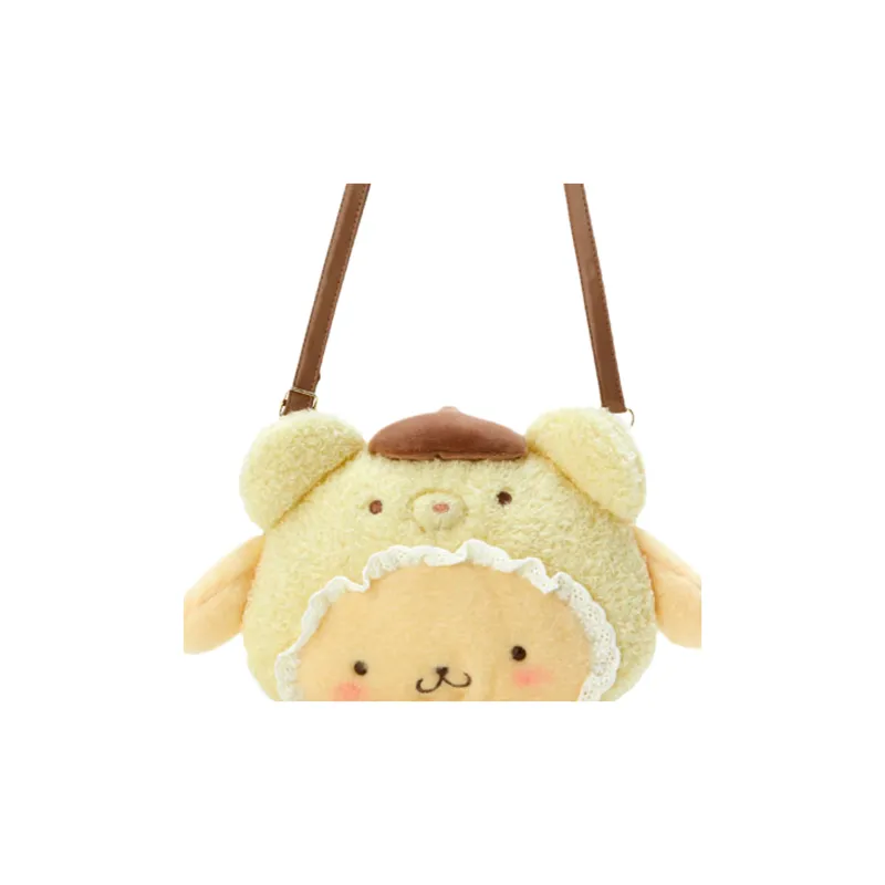 Sanrio Plush Shoulder Bag, Crossbody Bag Regular Unisex Yellow-2