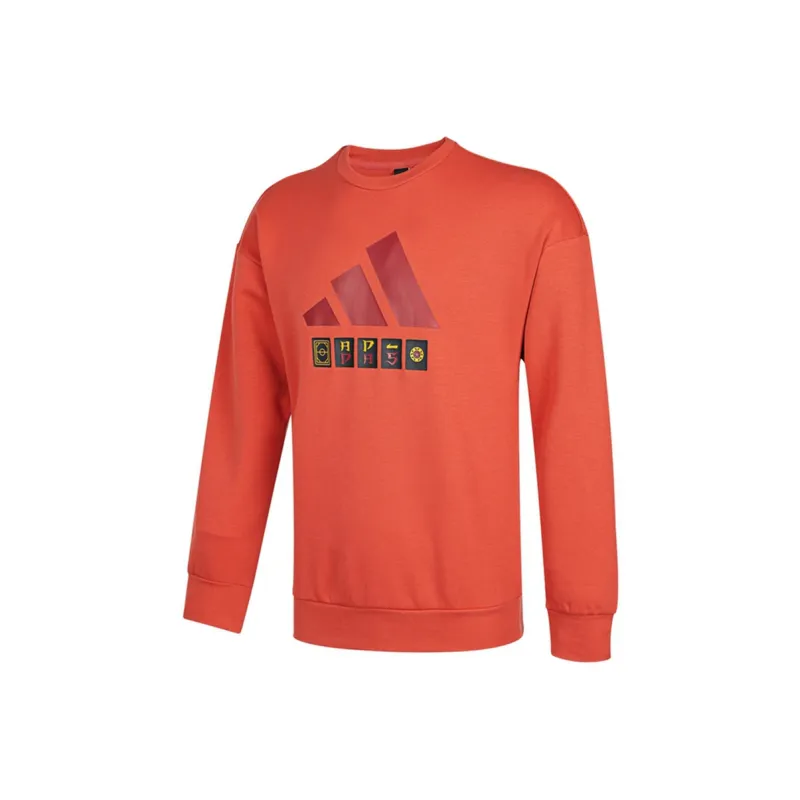 Adidas Sweatshirts Men Orange Red-0