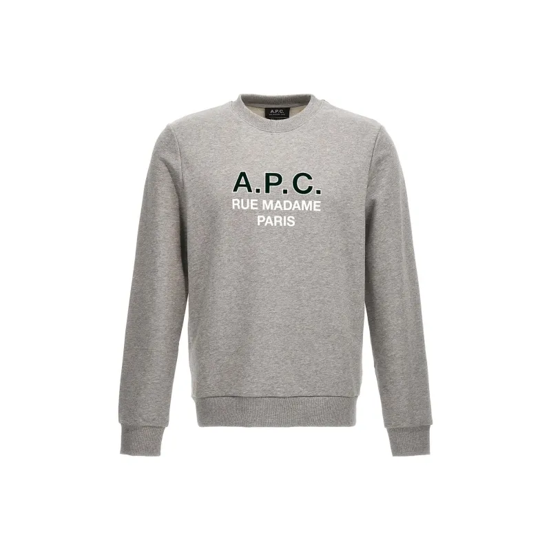 A.P.C Madame Logo Printed Crewneck Sweatshirt-0