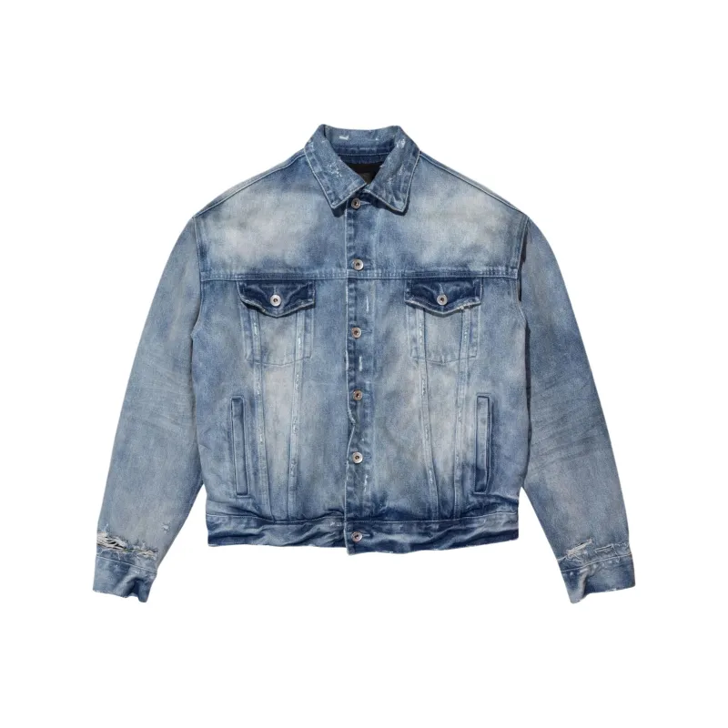 PURPLE BRAND Padded Denim Jacket-0