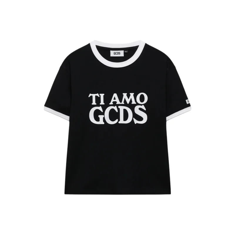 GCDS Ti Amo Boxy T Shirt-0