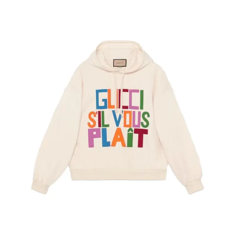 GUCCI Patch Detailed Drawstring Hoodie-0