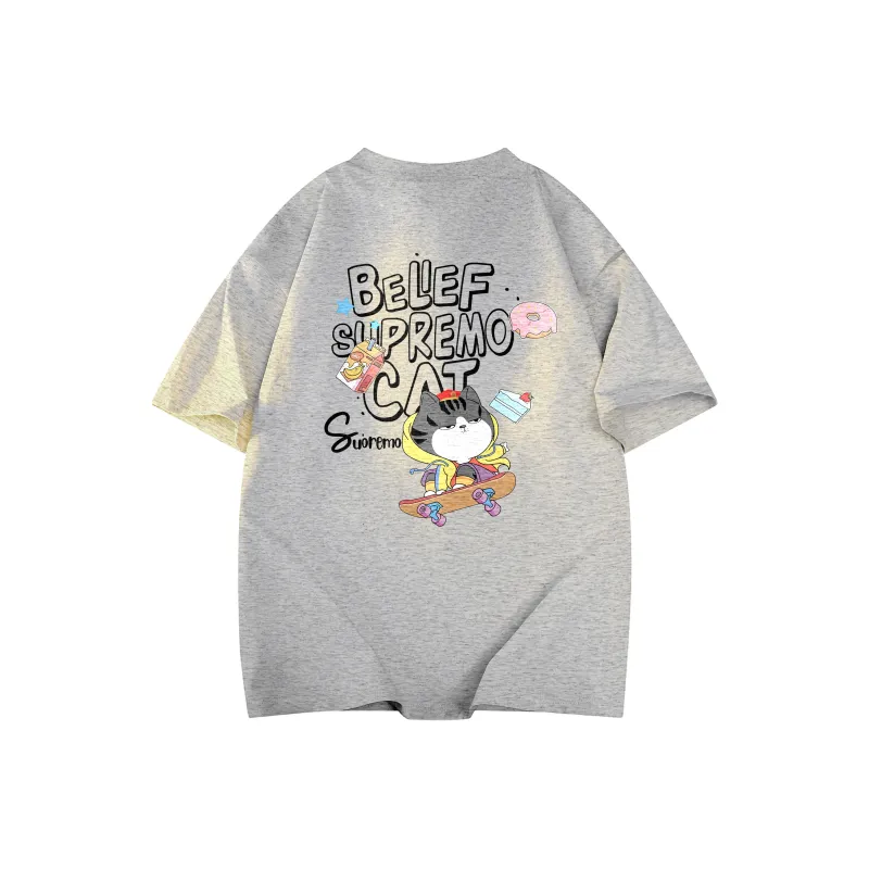 Supremo Cat T Shirts Unisex-18