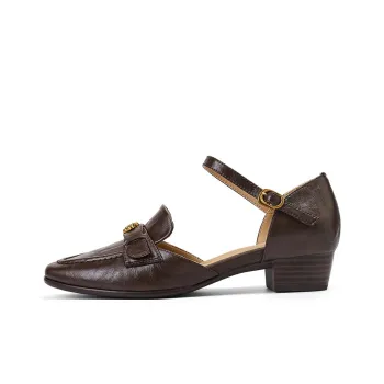 XICUNMINGWU High Heels Women's Dark Brown