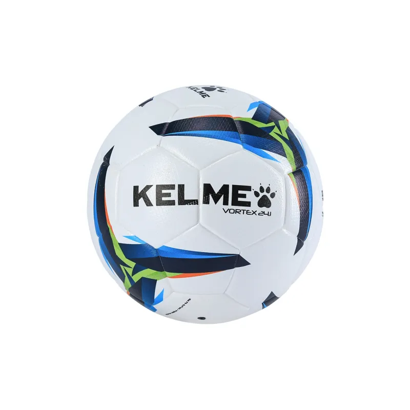 KELME Size 5 Ball Soccer PU Seamless Thermal bonding Unisex White Colorful Blue-1